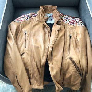 Free people leather jacket